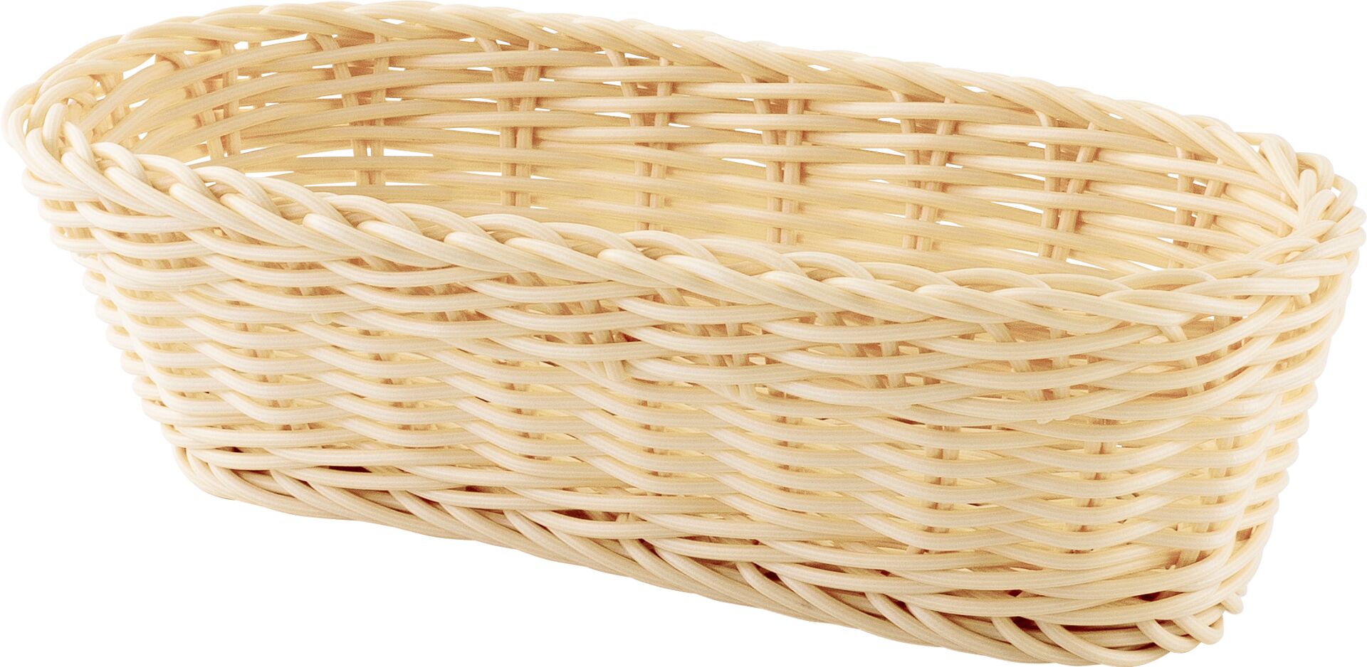 Korb länglich 23x11x7cm, PP beige