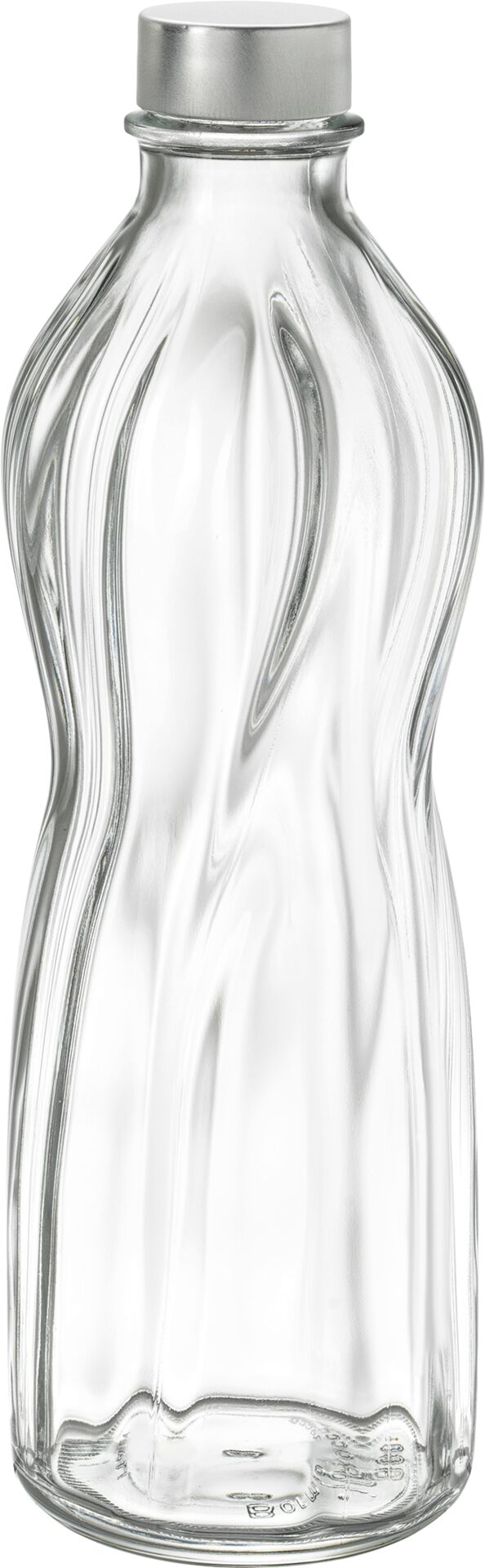 Glasflasche "Aqua" 0,75 L mit Metallschraubverschluss VPE 6