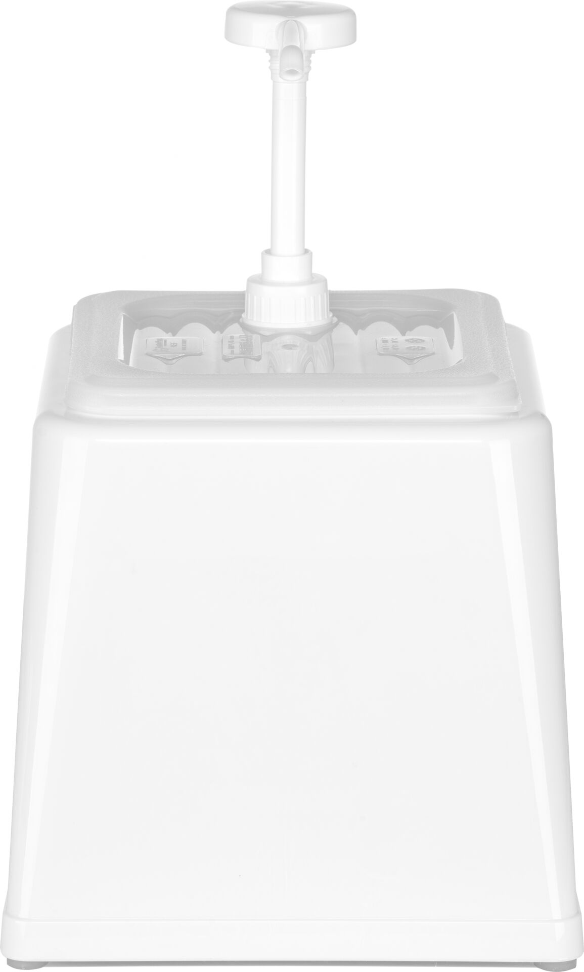 Pump-Soßenspender 2,5L, 22,4x21,0x32,5cm, ABS weiß