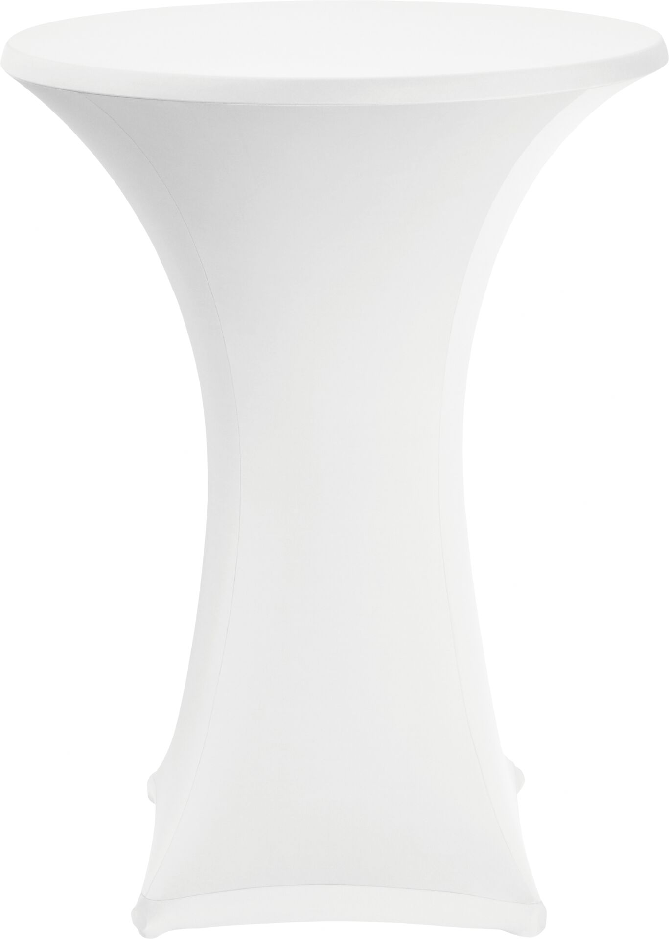 Stehtischbezug "Stretch" Ø70cm, weiß