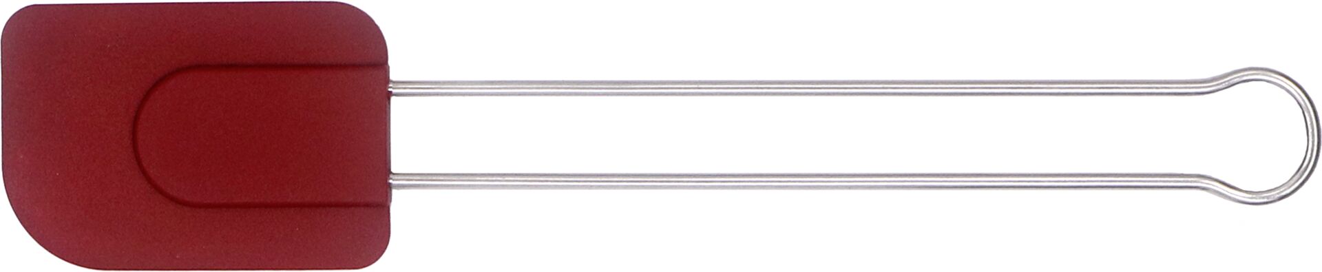 Stielschaber mit elastischem Blatt, Silikon/ Edelstahl 28,5 cm
