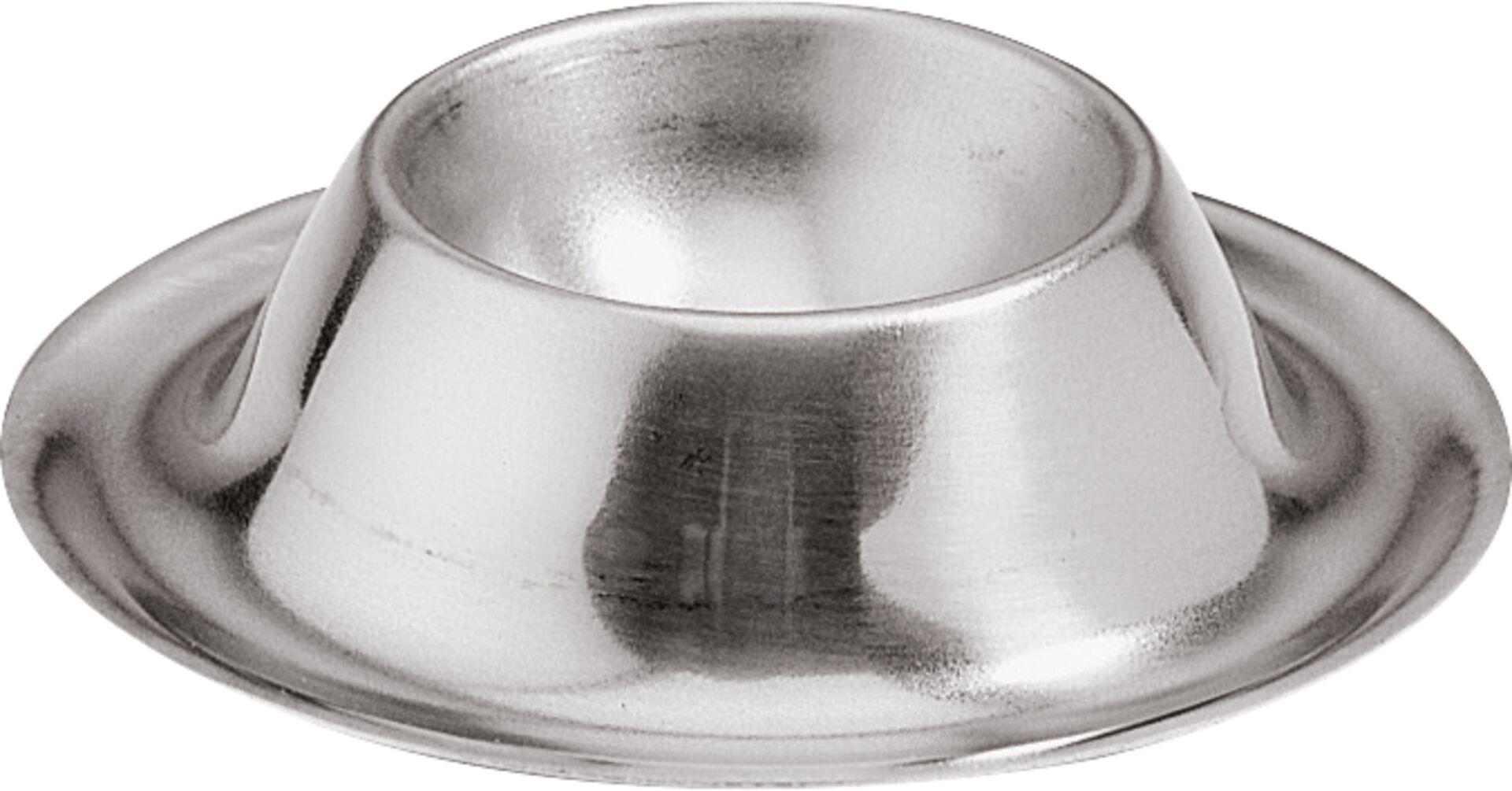 Eierbecher, Edelstahl, rund mit Ablage, Ø 8,6 cm
