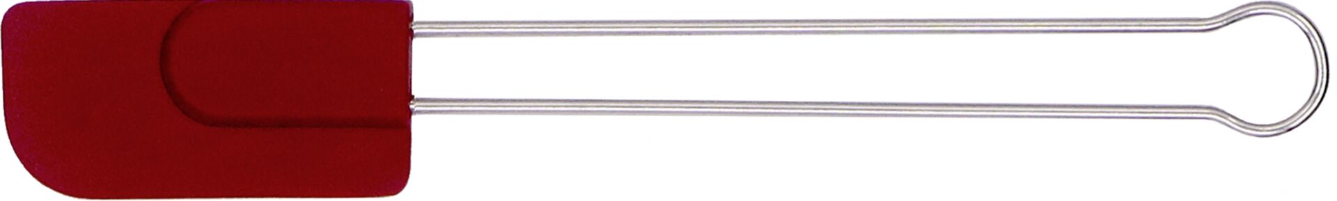 Stielschaber mit elastischem Blatt, Silikon/ Edelstahl 22,5 cm