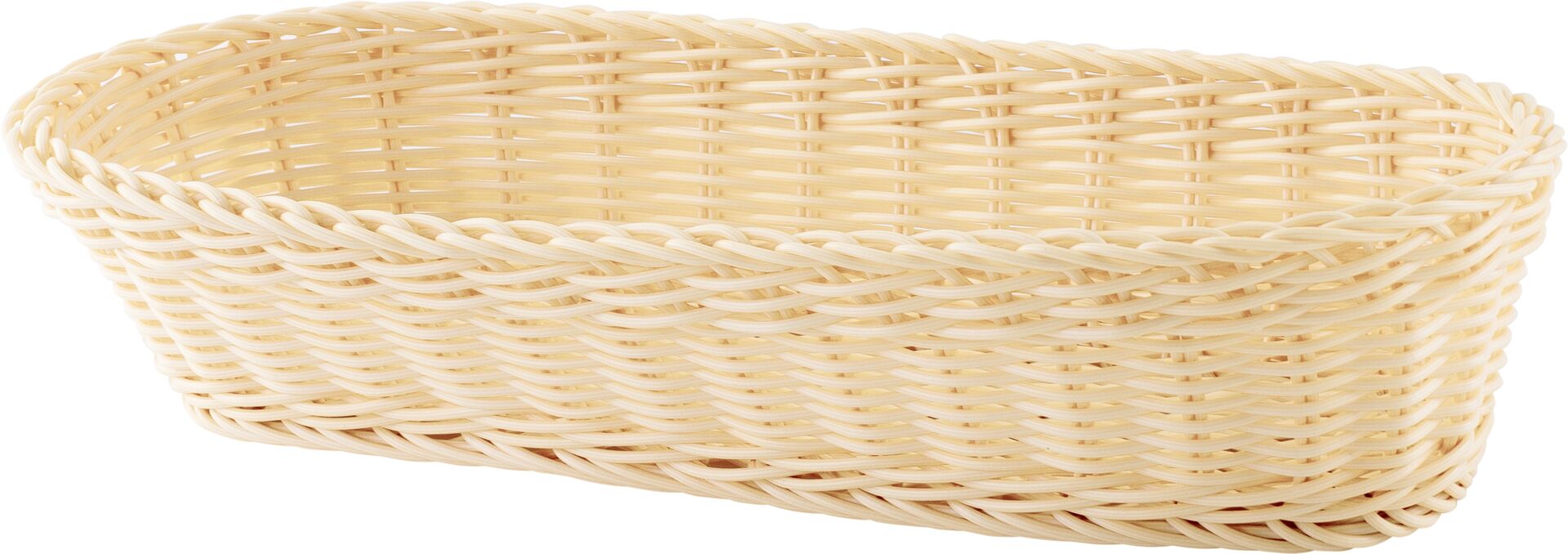 Korb länglich 37x15x8cm, PP beige