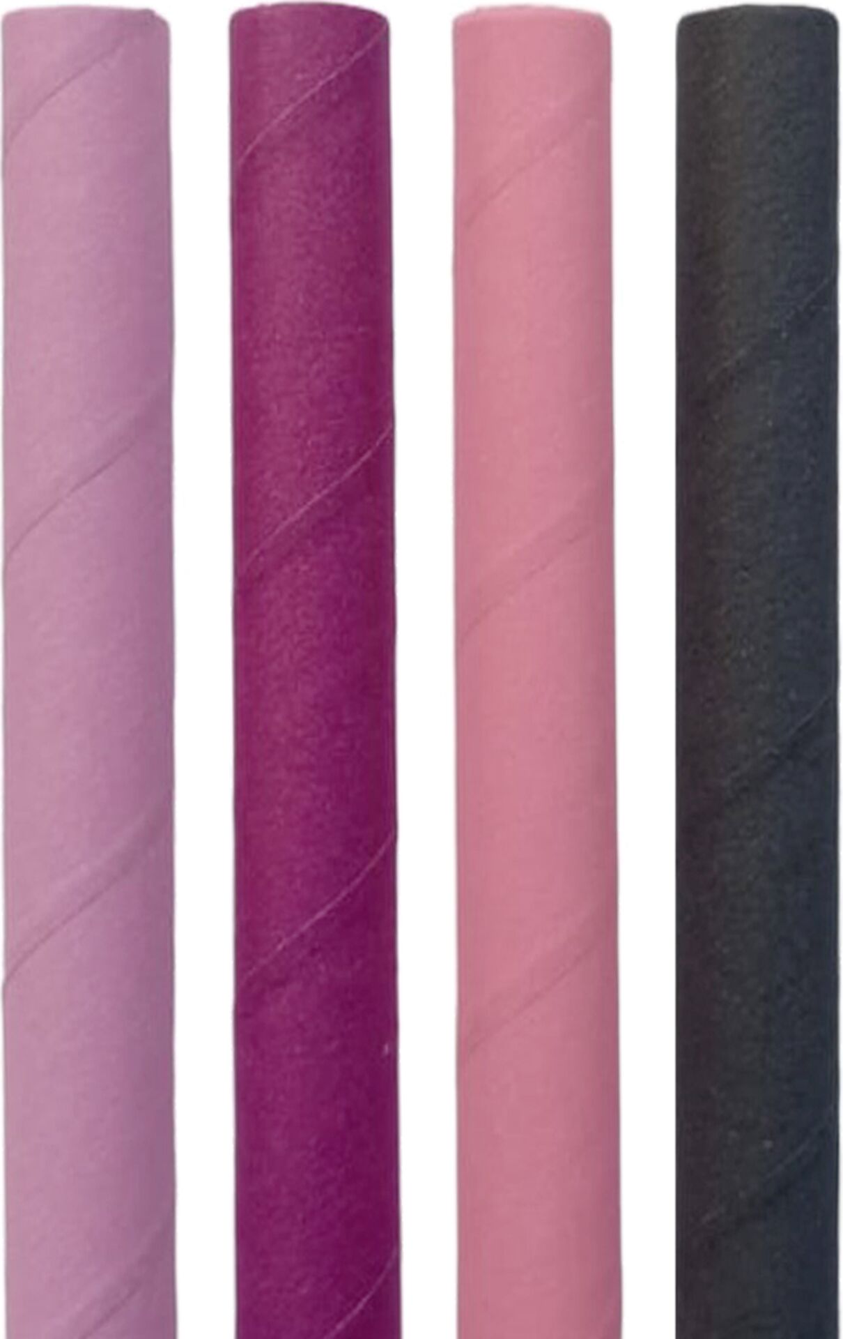 Trinkhalme, Papier Jumbo, farbig gem. "Wild Berry" 20cm Ø0,8cm 150er Pack