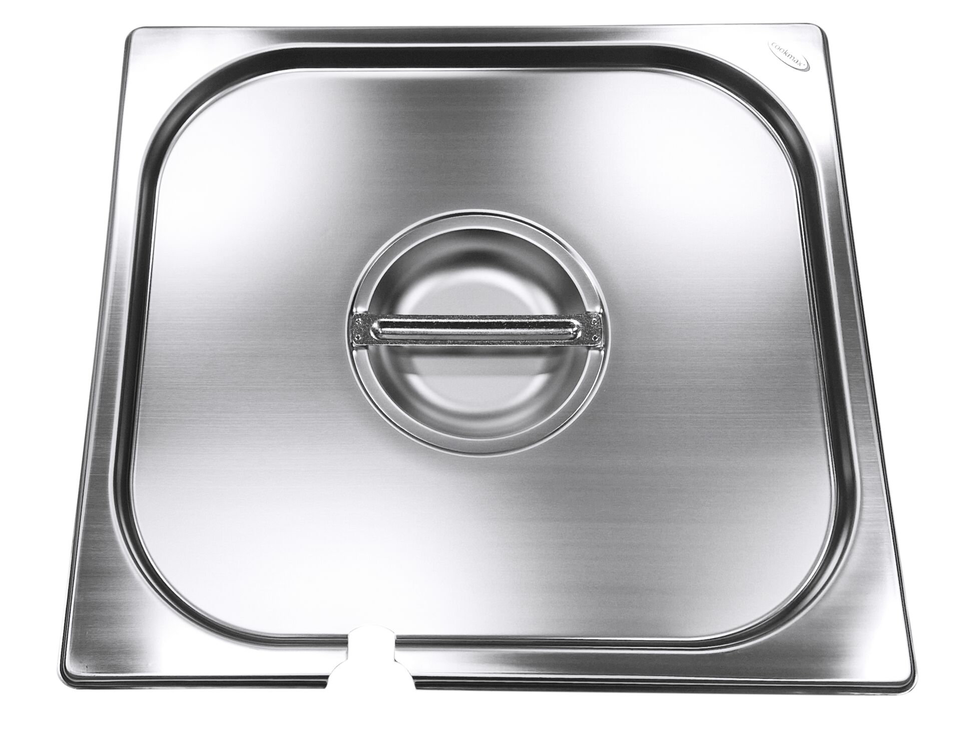 GN Deckel 2/3 mit Löffelausschnitt Edelstahl