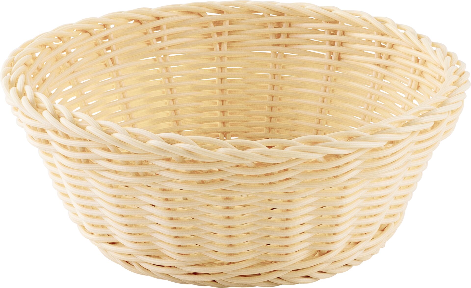 Korb rund 20x8cm, PP beige