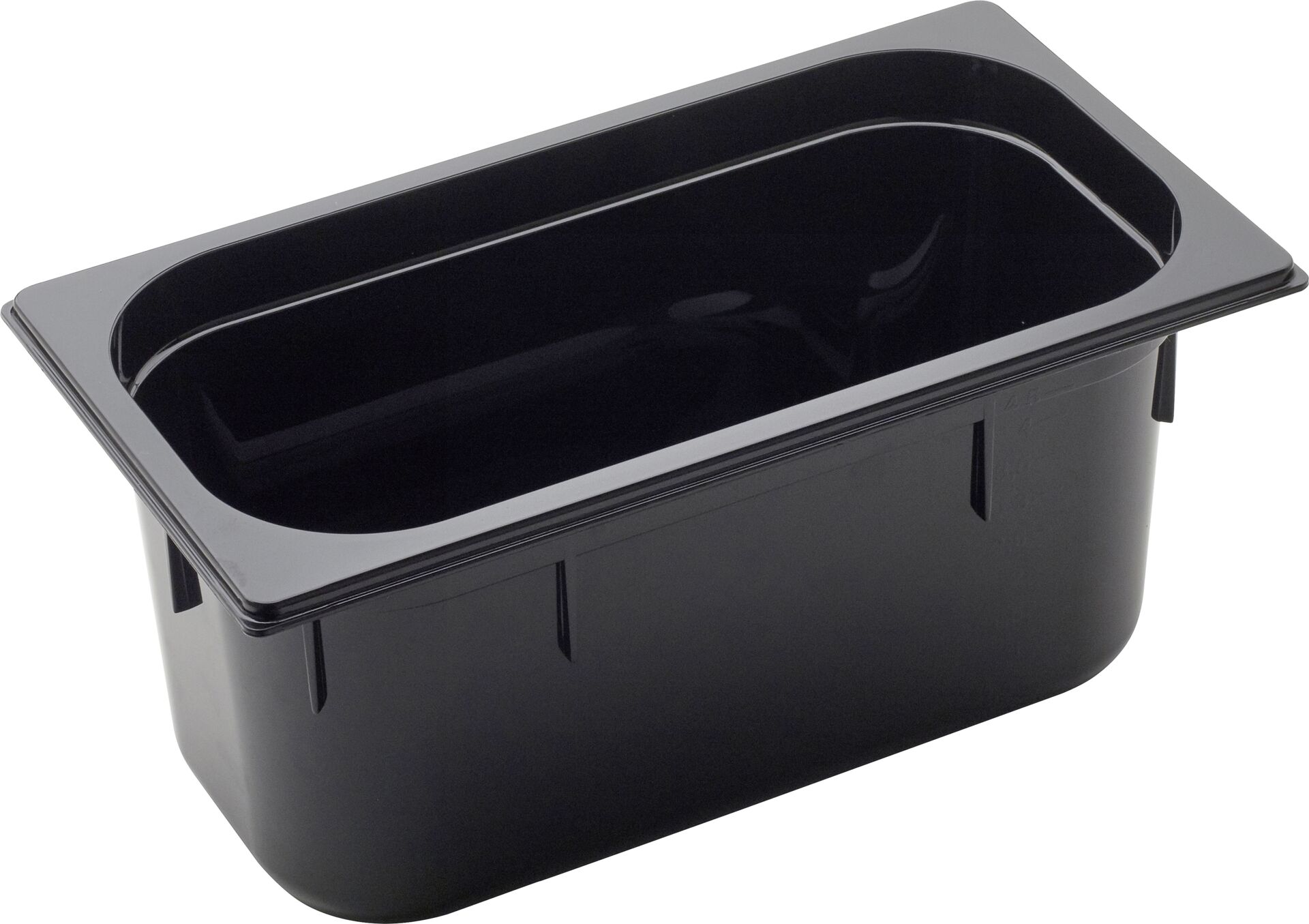 GN Behälter 1/3 Polycarbonat schwarz T: 150mm, 6,8L