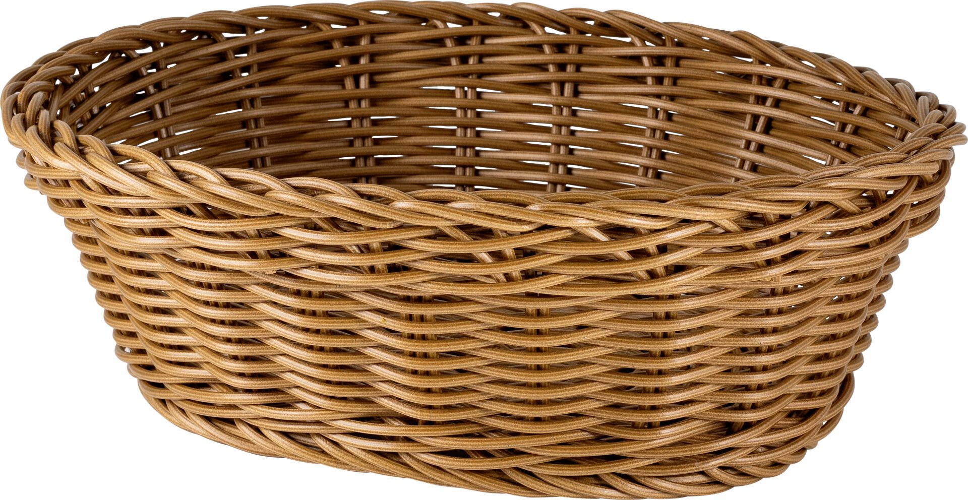 Korb oval 23x17x8cm, PP braun