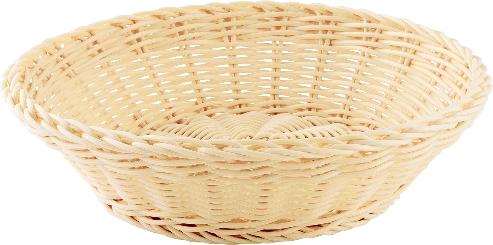 Korb rund 25x7cm, PP beige