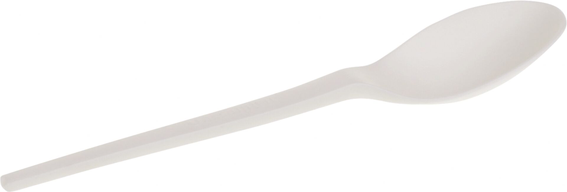 Mehrweg-Besteck "naturesse" weiß CPLA Kaffeelöffel 12,8 cm, 50er Pack