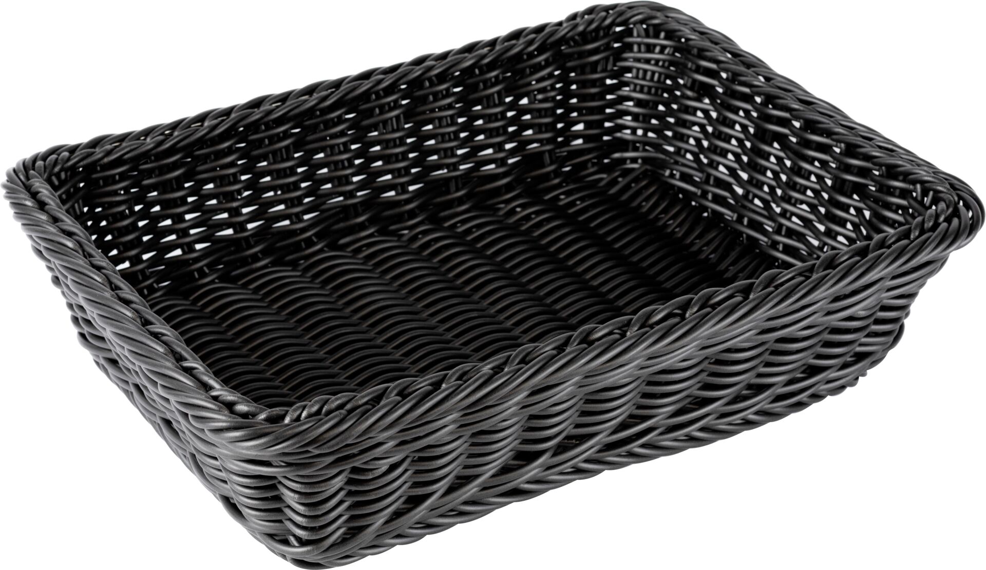 Korb rechteckig 40x30x10cm schwarz