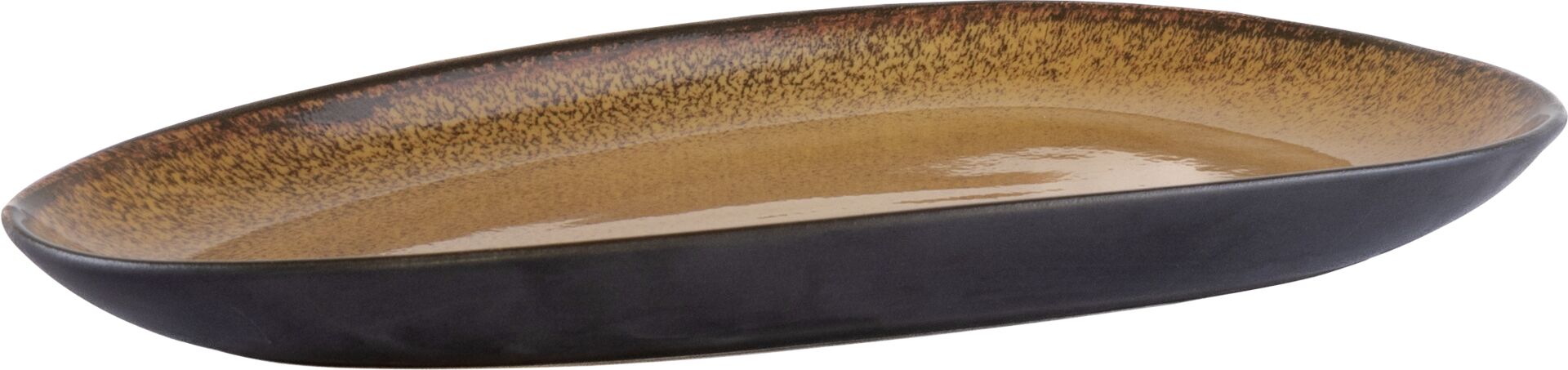 "Spices" curry Platte flach oval 38,5x20,5cm VPE 2