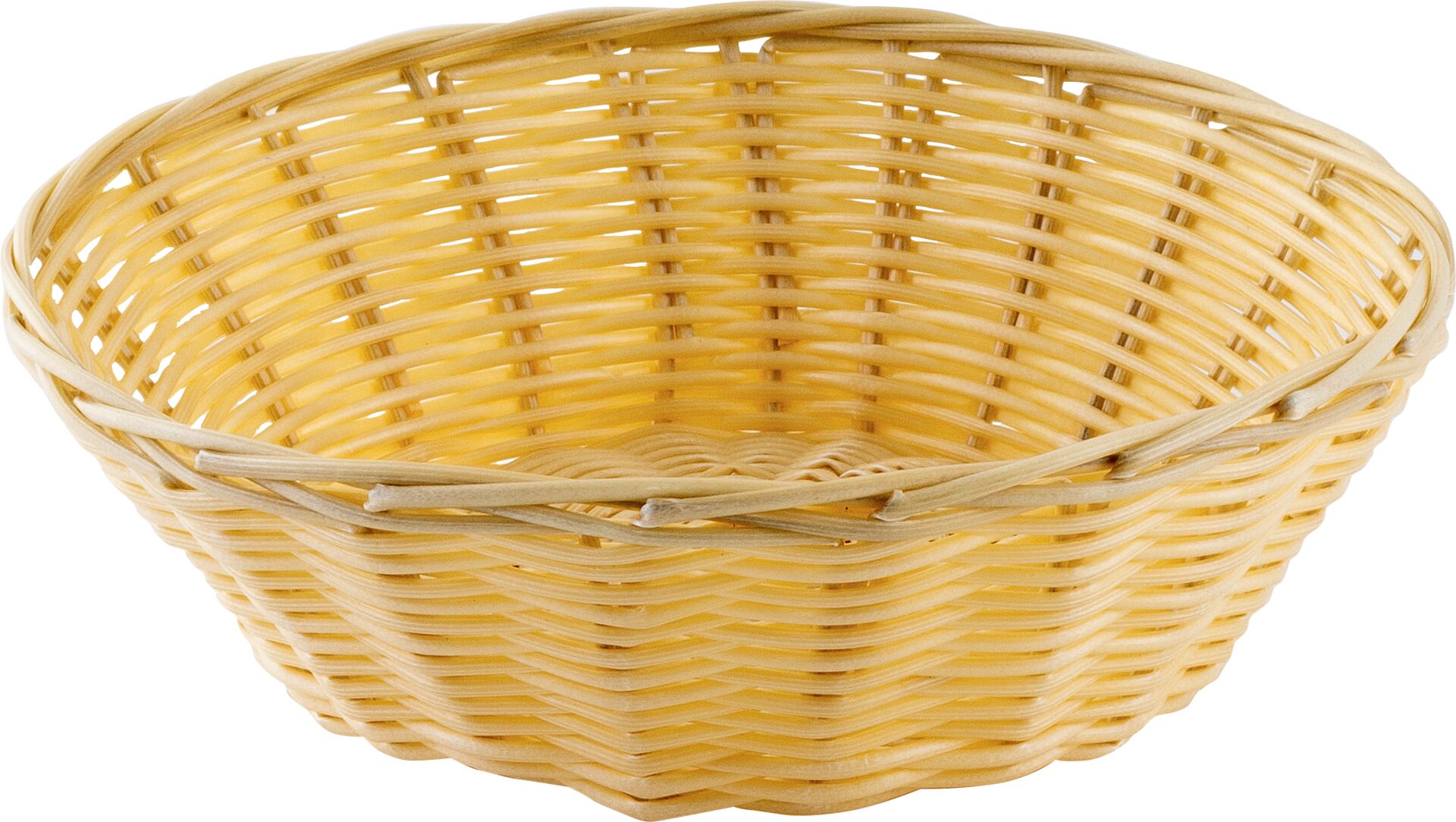 Korb beige, PP rund 20x7cm;leichte Ausführung