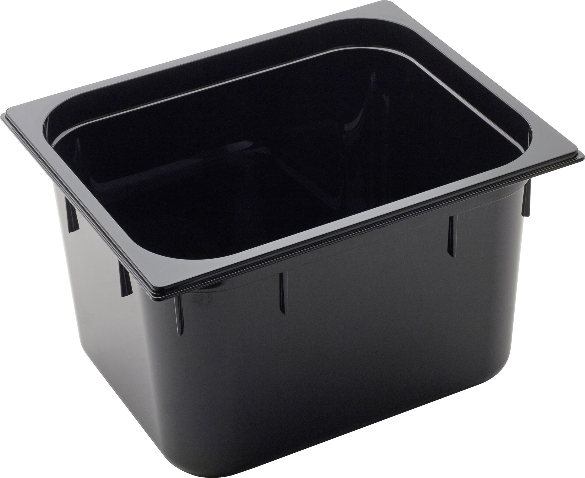 GN Behälter 1/2 Polycarbonat schwarzT: 200mm, 14,4L