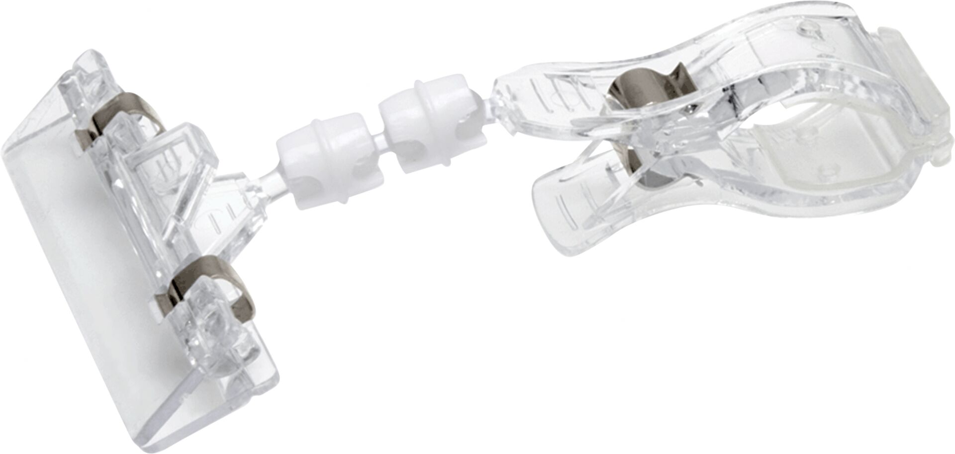 Kartenhalter mit Clip H: 12,5cm Acryl VPE 10