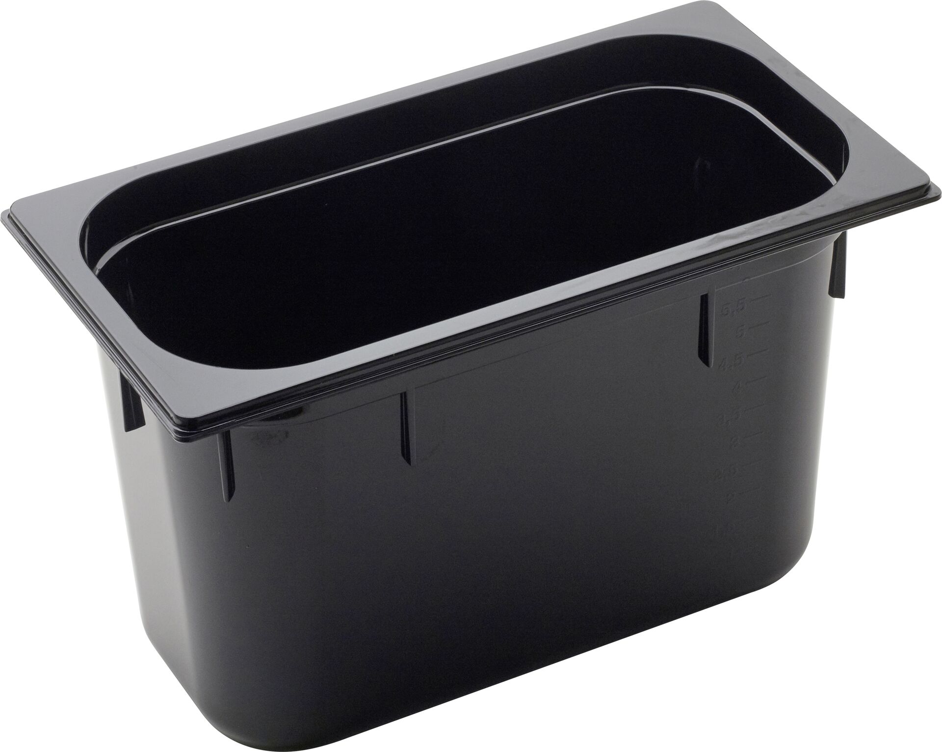 GN Behälter 1/3 Polycarbonat schwarz T: 200mm, 9L