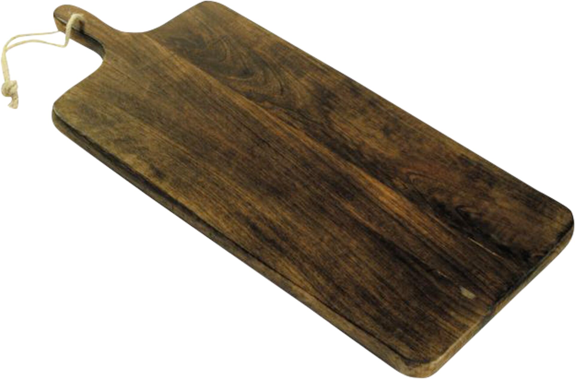 Kernakazienbrett mit Griff, H: 2 cm rechteckig gerundet 48,5 x 24,5 cm, Grifflän