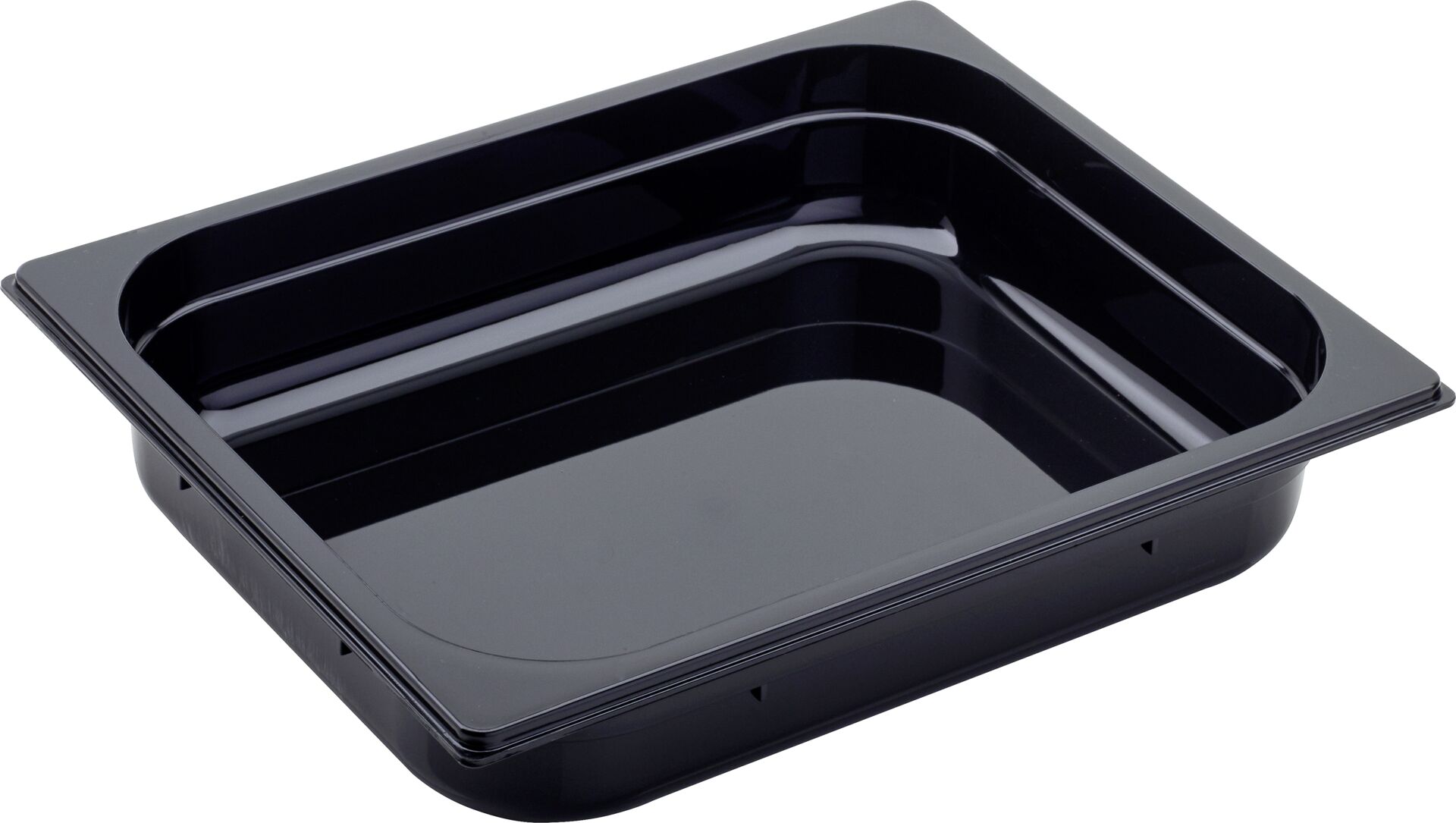 GN Behälter 1/2 Polycarbonat schwarz T: 65mm, 3,9L