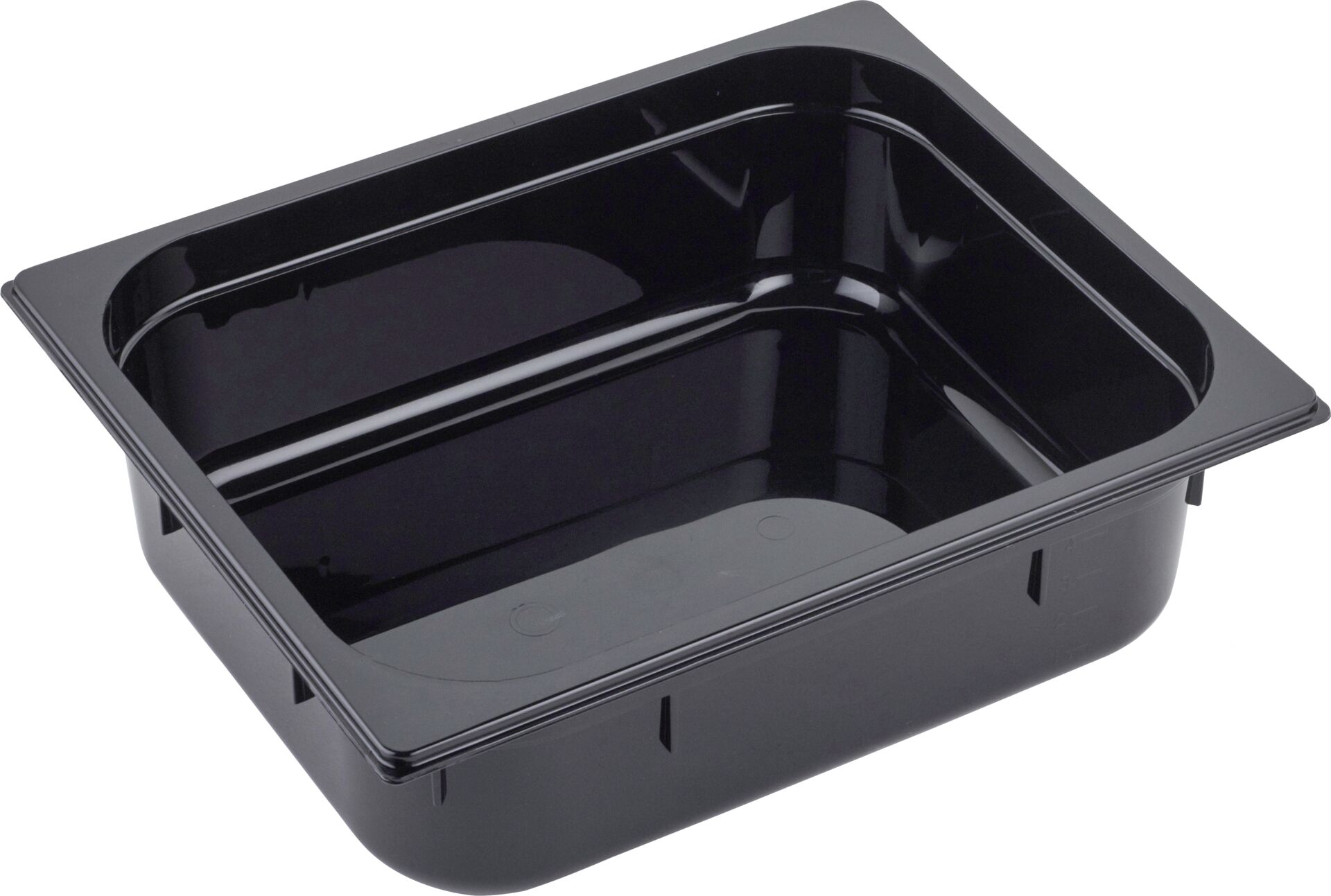GN Behälter 1/2 Polycarbonat schwarzT: 100mm, 7,2L