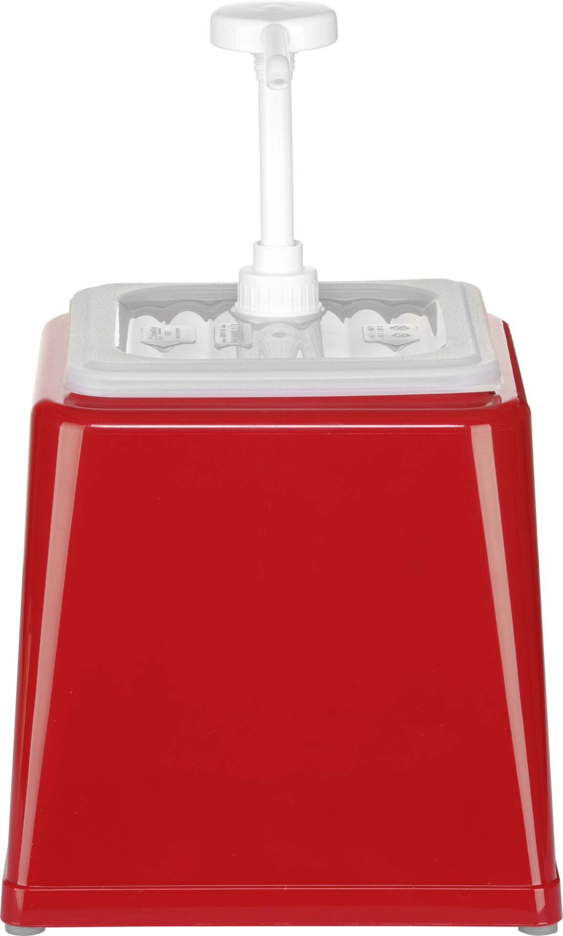 Pump-Soßenspender 2,5L, 22,4x21,0x32,5cm, ABS rot