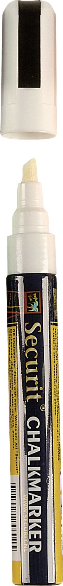 Kreidemarker 2-6mm weiss Für alle glatten Oberflächen. Einzeln verpackt.