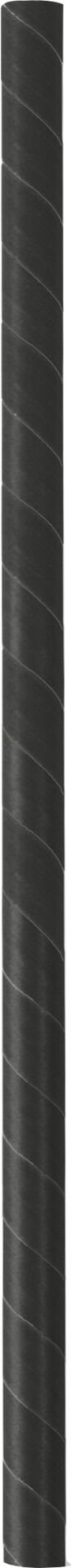 Trinkhalme, Papier Jumbo schwarz 25cm Ø 0,8 cm, 150er Pack