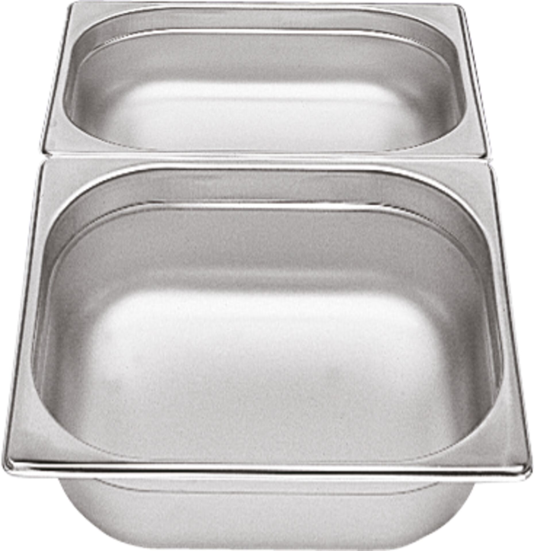 GN Behälter 2/3 x 20 mm Edelstahl Chrom-Nickel-Stahl 18/8, rostfrei.