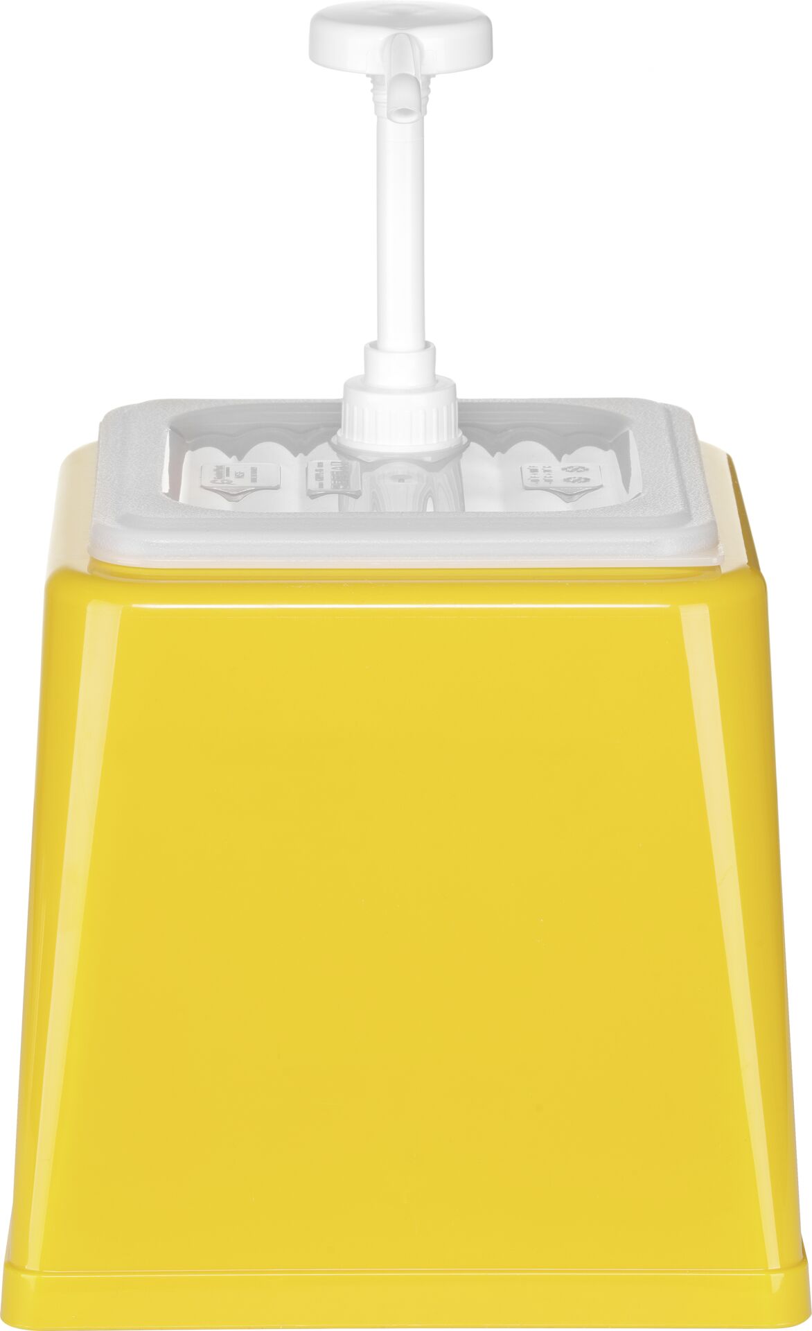 Pump-Soßenspender 2,5L, 22,4x21,0x32,5cm, ABS gelb