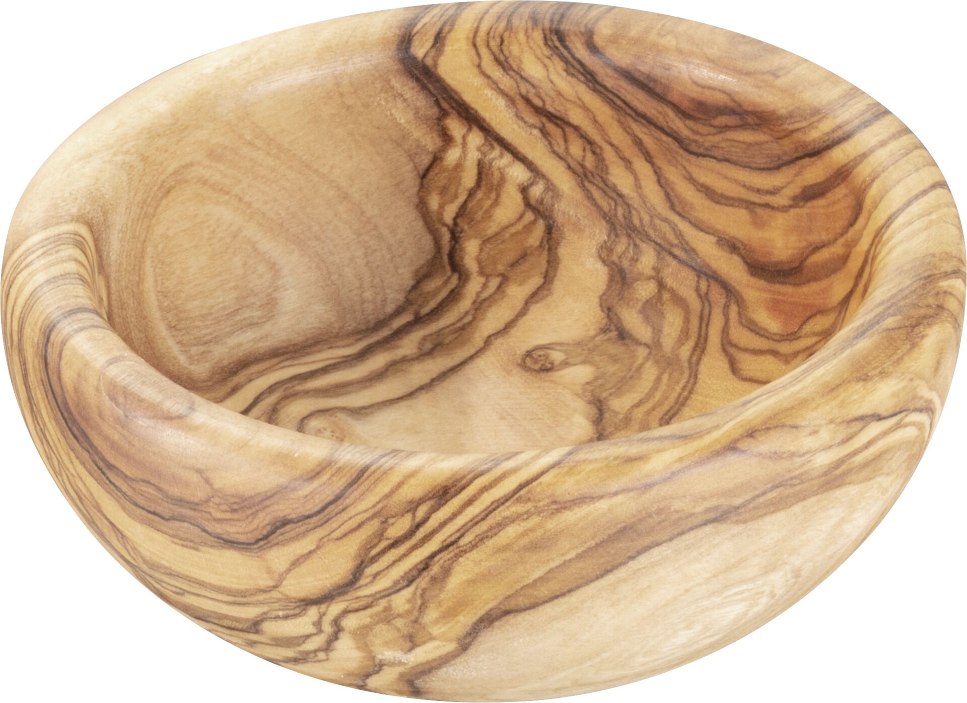Olivenholzschale, rund  Ø12,5cm H: 4,5cm