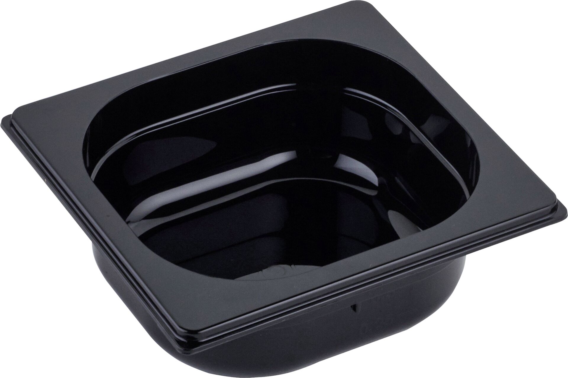 GN Behälter 1/6 Polycarbonat schwarz T: 65mm, 1,4L