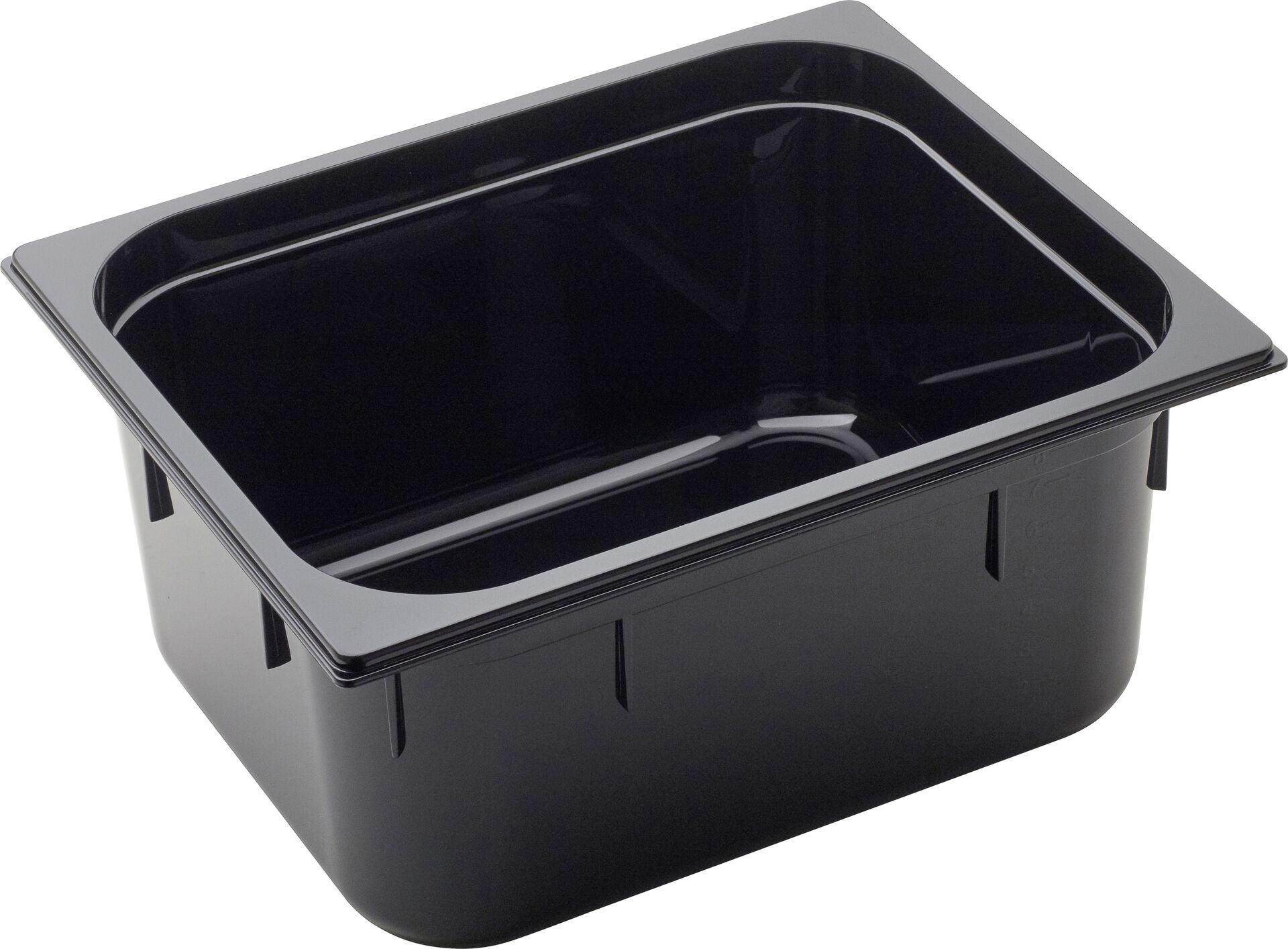 GN Behälter 1/2 Polycarbonat schwarz T: 150mm, 10,8L