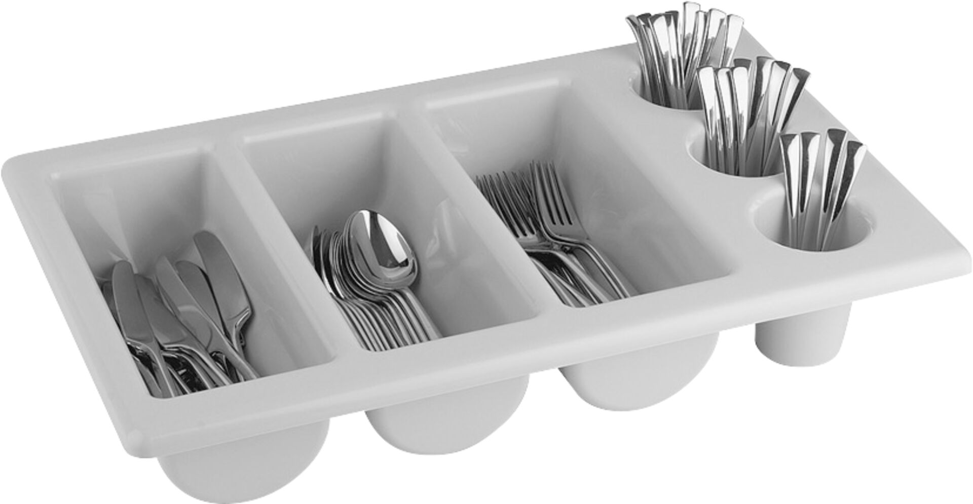 Besteckmulde mit 6 Segmenten ca. 53 x 32,5 x10 cm