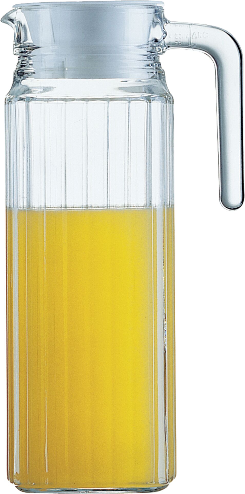 Krug "Quadro" mit Deckel 1,1L Glas