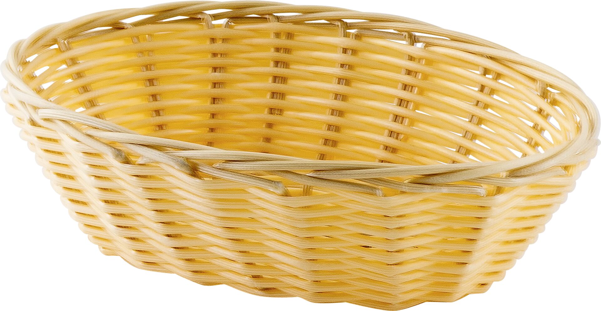 Korb beige, PP oval 20x14x6cm;leichte Ausführung