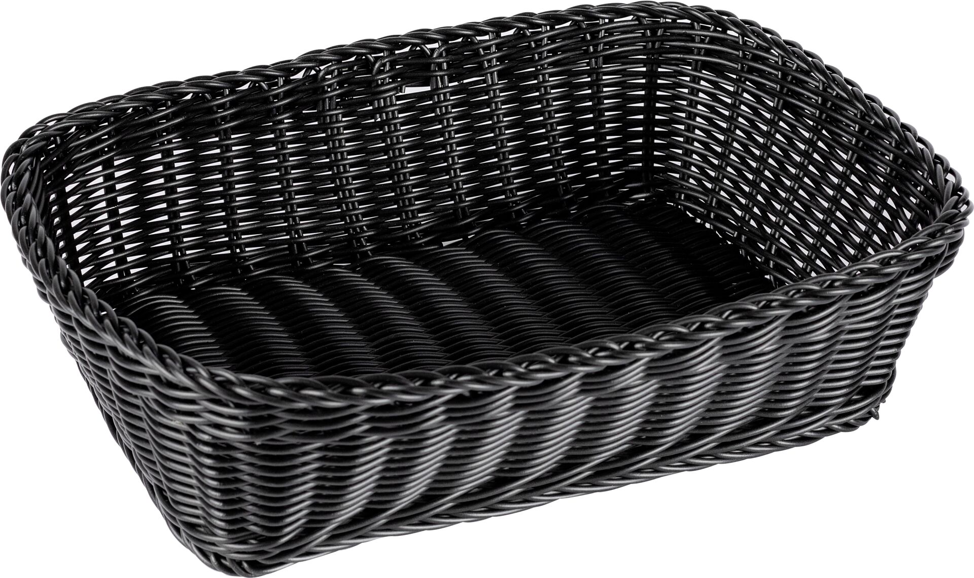 Korb rechteckig 31x21x9cm schwarz