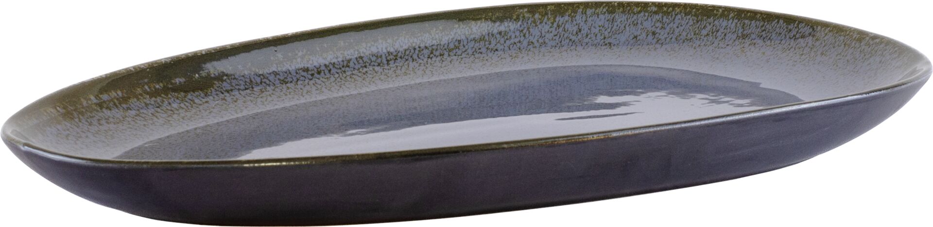 "Spices" sage Platte flach oval 38,5x20,5cm VPE 2